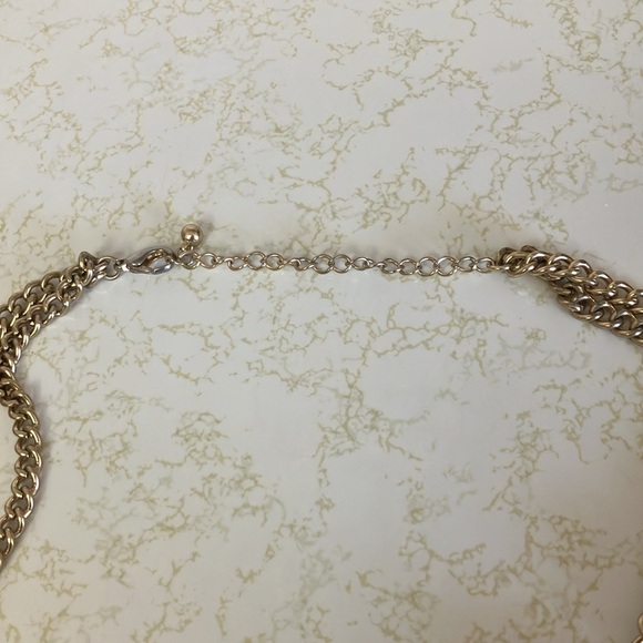 Elegant Black and Gold Statement Necklace - Picture 3 of 4